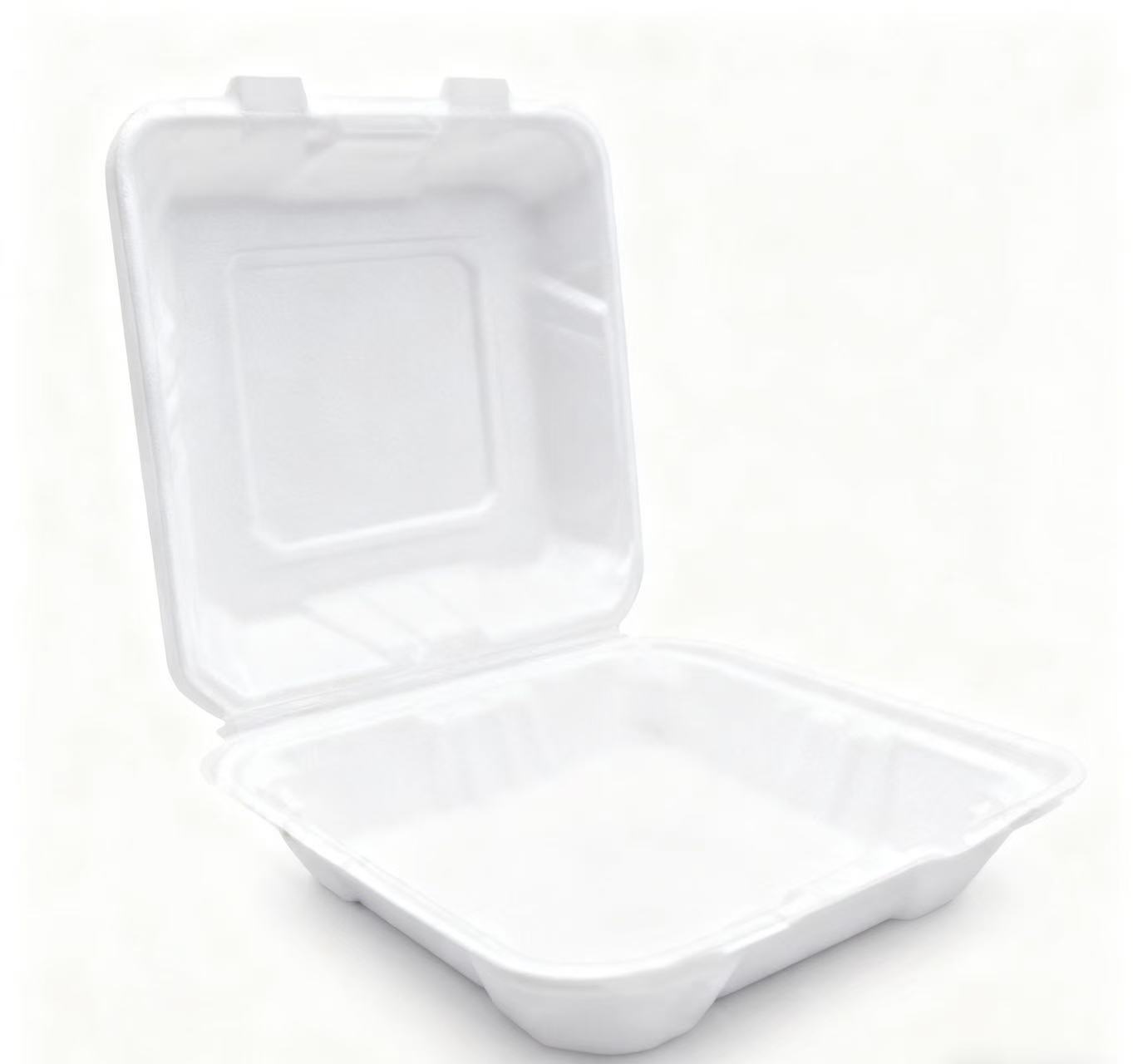 Biodegradable flip-top lunch box