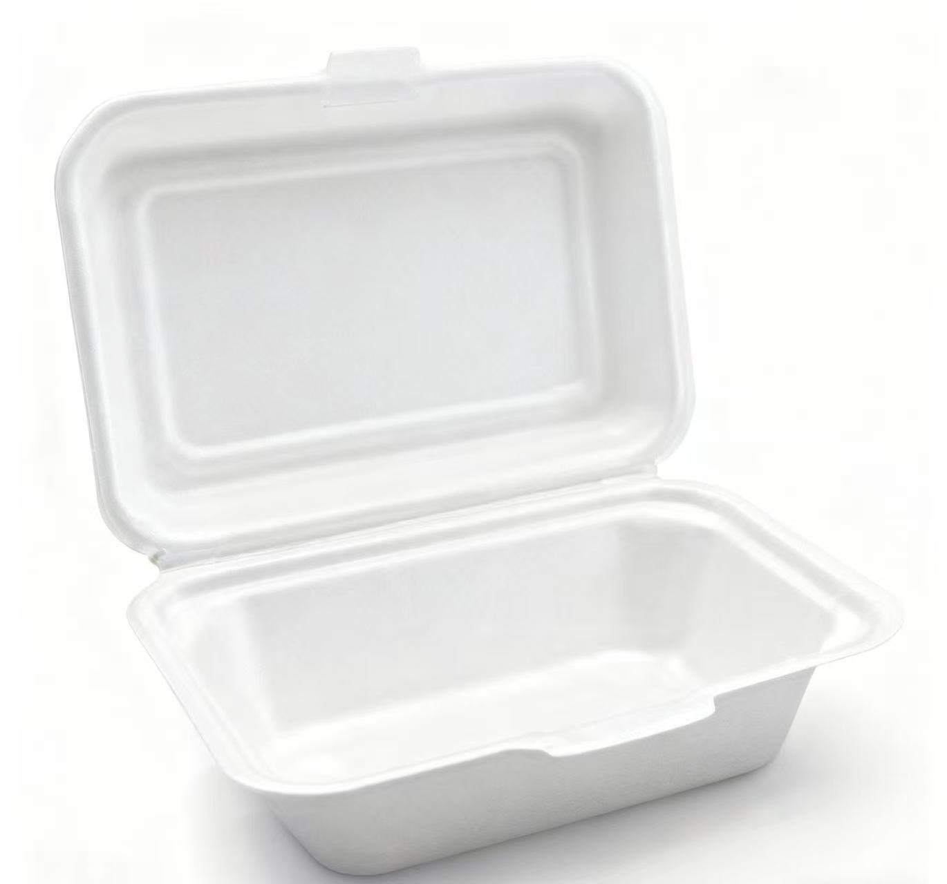 Biodegradable flip-top lunch box